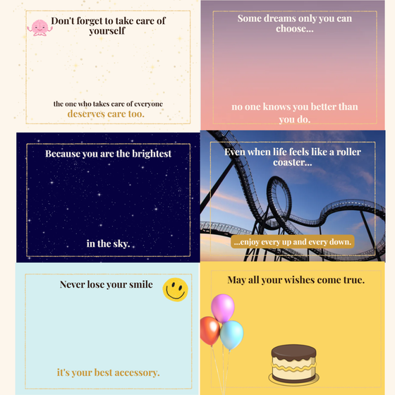More album pages with prompts and room for memories