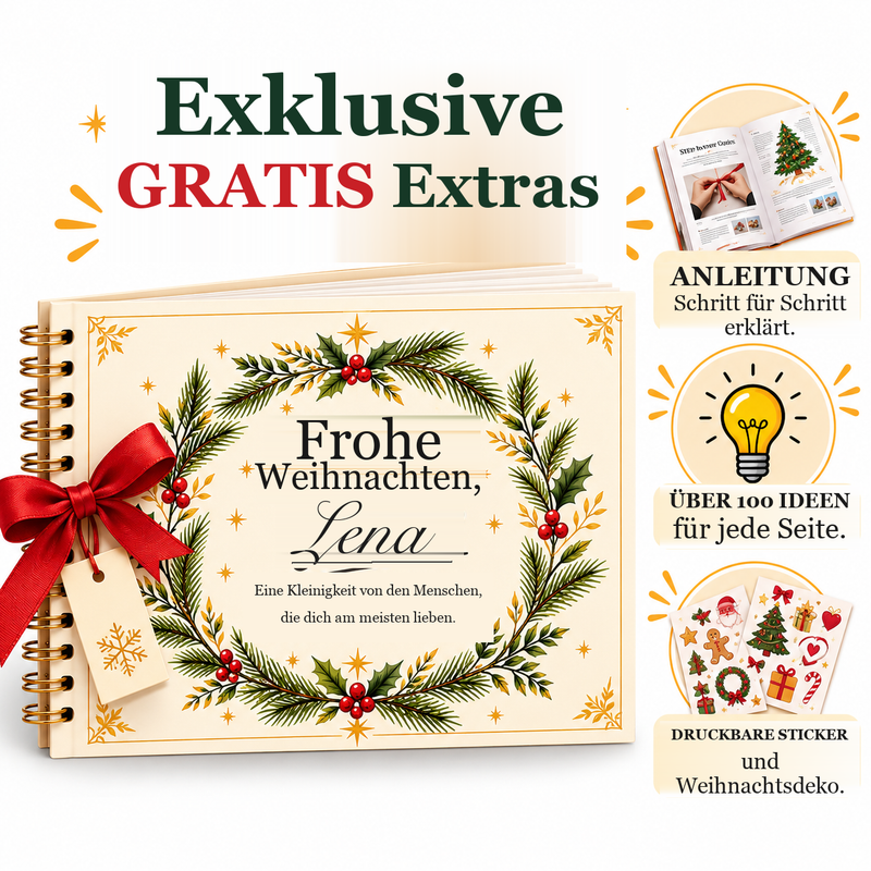 Weihnachtsalbum mit den drei Gratis-Extras